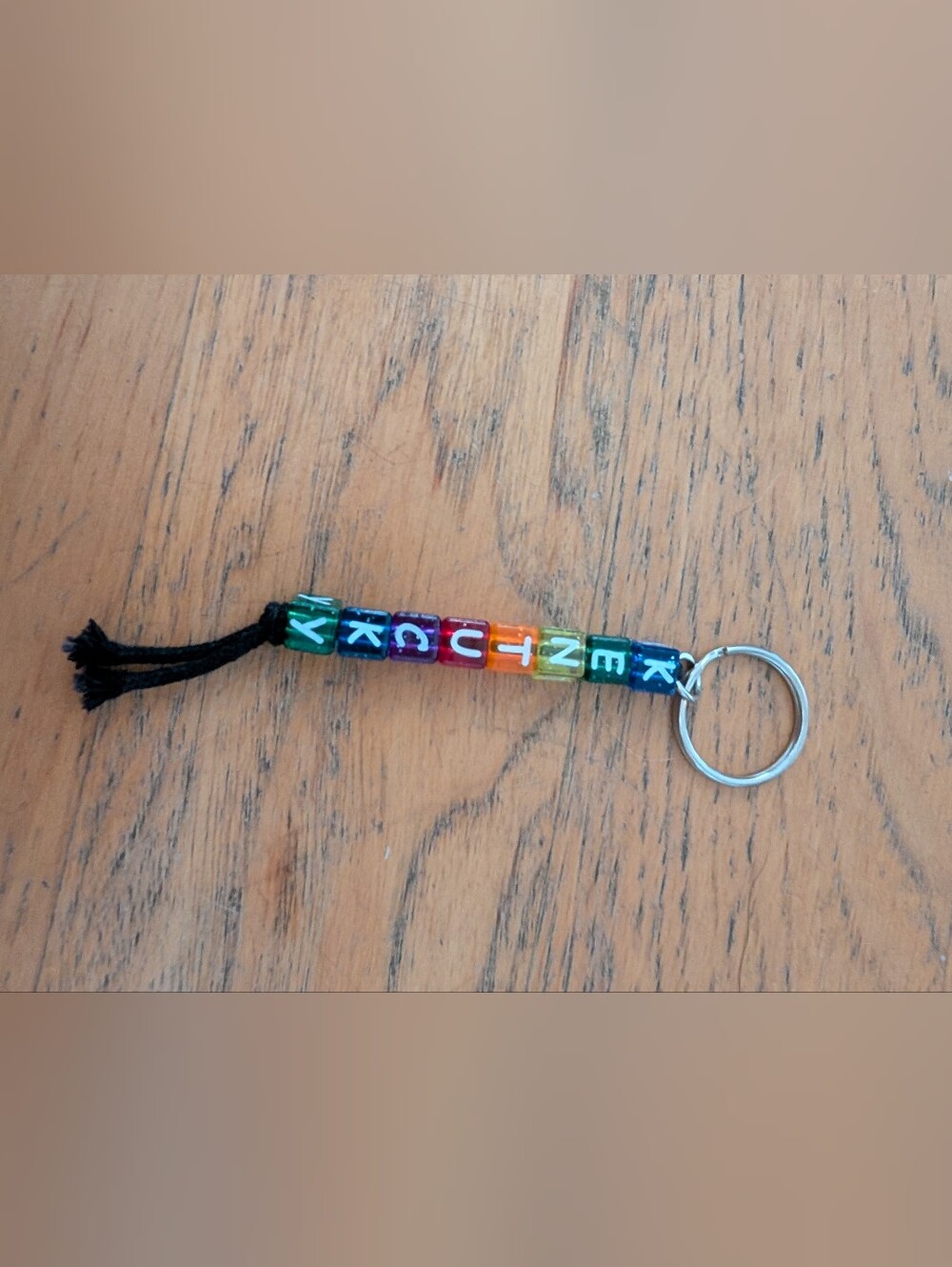 Vintage Kentucky Bead Keychain